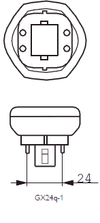 13W, 900lm, GX24q-1 4P, 44x103mm, Pistokantalamppu