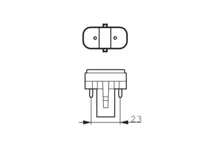 5W, 520/550lm, CorePro PL-S 2P, G23, 31x166mm, LED Pistokantalamppu Philips