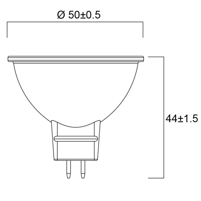 5,8W, 460lm, RefLED Superia Retro MR16, 36°, 12V, DIM, GU5.3, 44x50mm, LED lamppu Sylvania