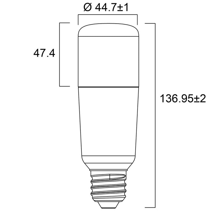 10W, 1055lm, ToLEDo Stick, E27, 2700K, 45x137mm, LED lamppu Sylvania