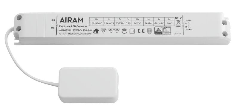120W, 24V, LED Transformer IP20 Airam 