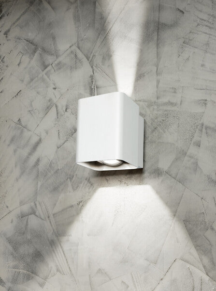 14W, 860lm, Näsby II, 2x7W/2x430lm, IP54 White and Anthracite, LED Wall Lamp Airam