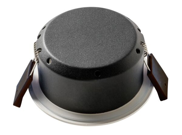 7W, 600lm, Compact Tilt, 36D, IP44, IK02, Ø90x40mm, LED Downlight Airam