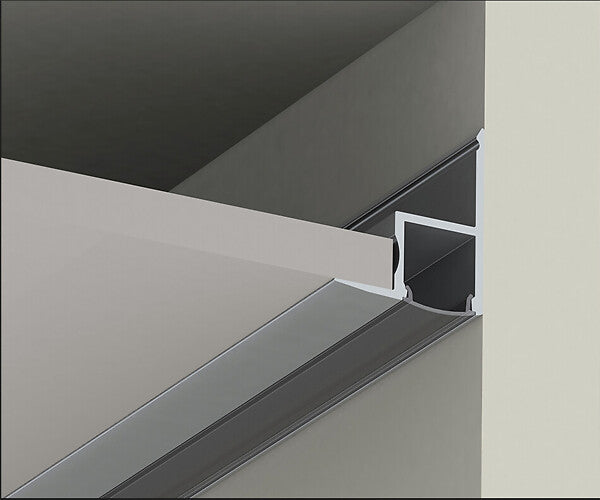 Ceiling Aluminum profile Clear/Opal Dome for LED Strips Airam 