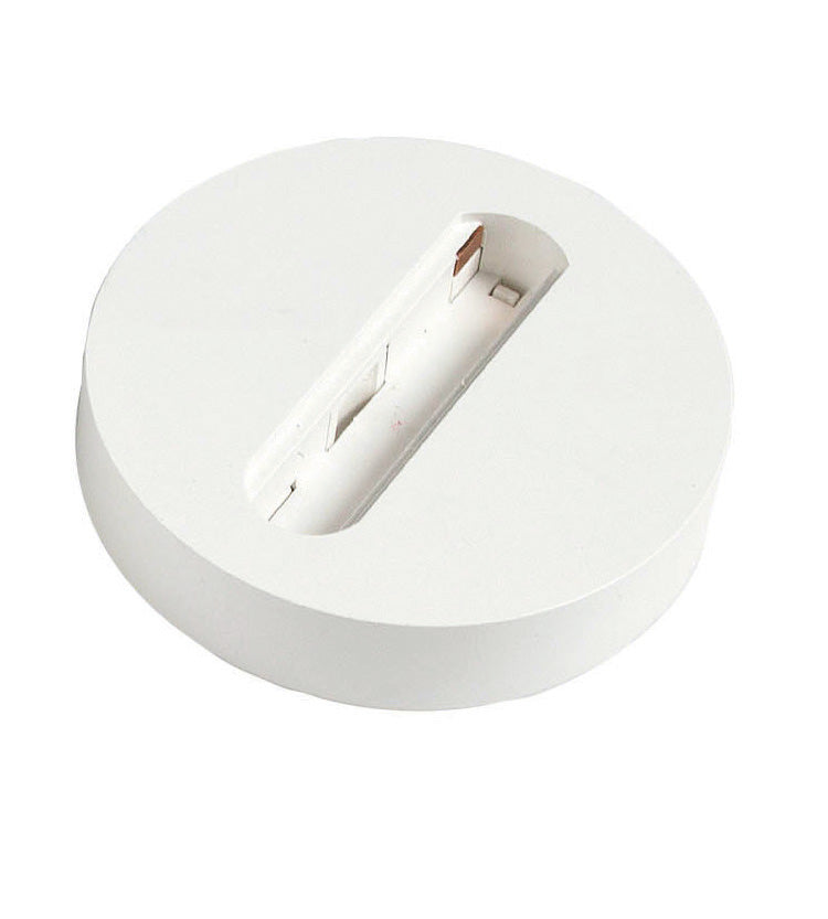 Mounting plate MONOPOINT Ø 100×20mm for 1-phase rail white Sylvania