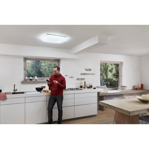 42W, 4000lm Smart+ WiFi Orbis Clean Tunable White IP20, 530x530mm valkoinen LED Älykattovalaisin Osram