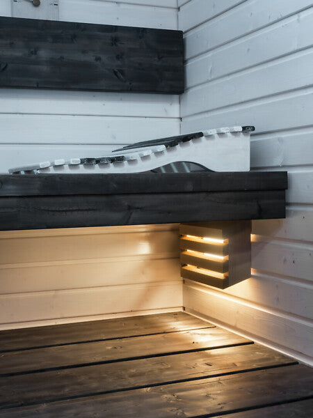 8W, 500lm, SaunaLED, 2700K, IP65, 270x268x66mm Himmennettävä Saunavalaisin Airam