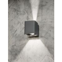 14W, 860lm, Näsby II, 2x7W/2x430lm, IP54 Anthracite, LED Wall Lamp Airam