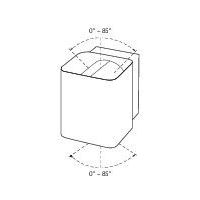 14W, 860lm, Näsby II, 2x7W/2x430lm, IP54 White and Anthracite, LED Wall Lamp Airam