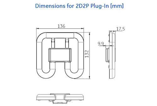 6.5W, 830lm LED 2D CCG, GR8 2P, 4000K, 132x136mm, LED lamp Tungsram