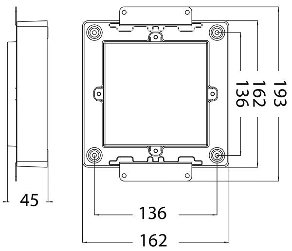8W, 500lm, SaunaLED, 2700K, IP65, 270x268x66mm Dimmable Sauna lamp Airam