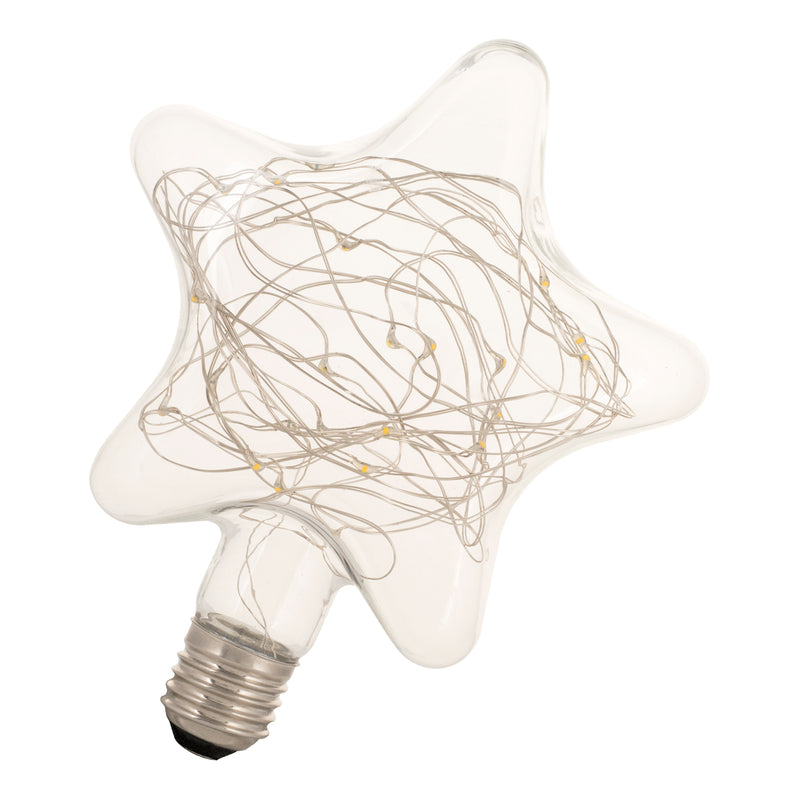 1.5W, 80lm, WireLED Etoile Star, E27, 2500K, 145x175mm, tähden muotoinen LED lamppu