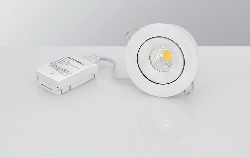 6W, 470lm, MD-70 LED Downlight, 2700K, IP44, 39x90mm, LED Alasvalo