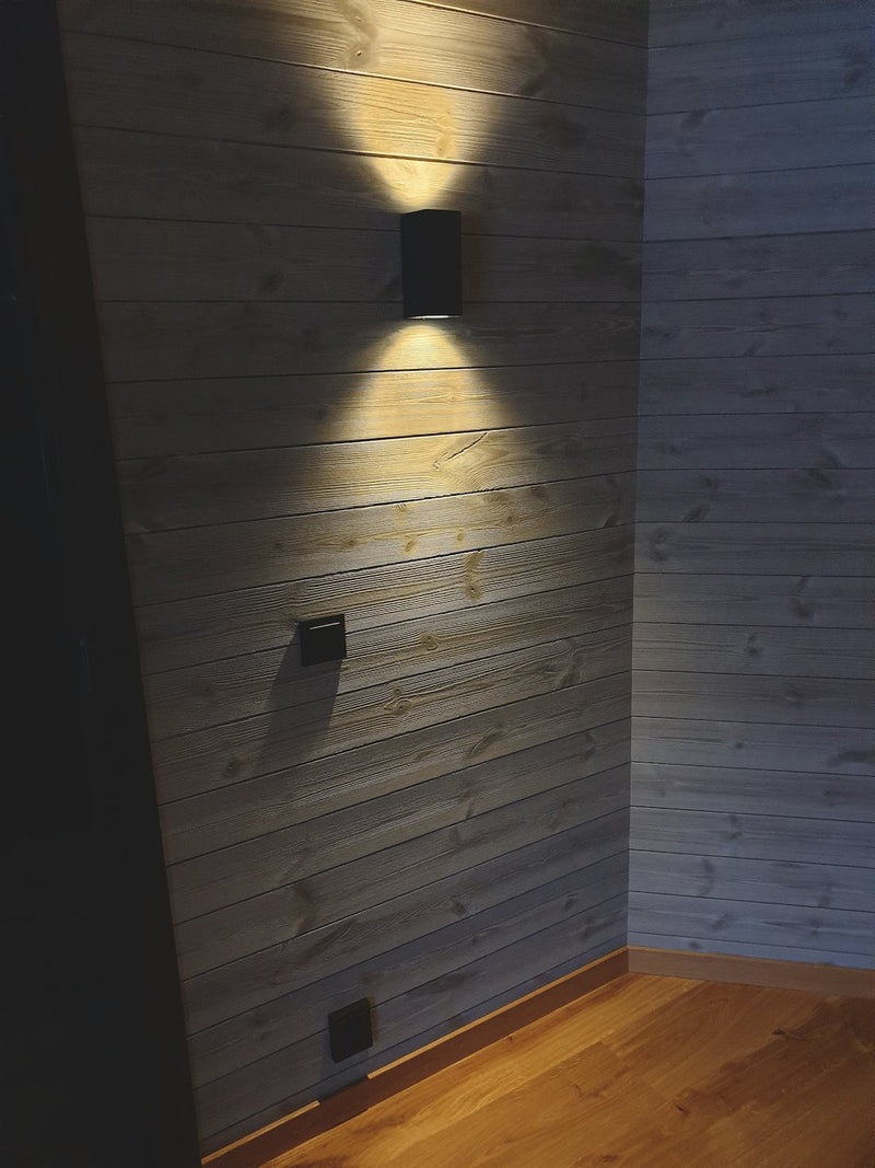 Ume 2x6W Lamp frame for GU10 bulb IP65, Dark grey, Silver and White