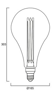 2,5W, 125lm, ToLEDo Mirage A165, E27, 2000K, LED-lamppu -Sylvania - Lumenled Oy