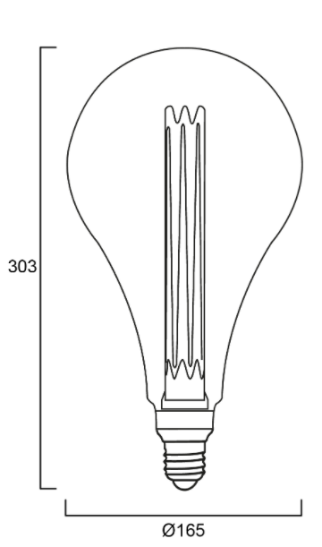 2,5W, 125lm, ToLEDo Mirage A165, E27, 2000K, LED-lamppu -Sylvania - Lumenled Oy