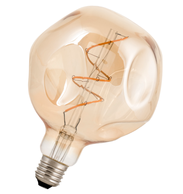 3W, 2000K, Big Baby LED lamppu, E27, G125, 160lm, kulta himmennettävä - Lumenled Oy