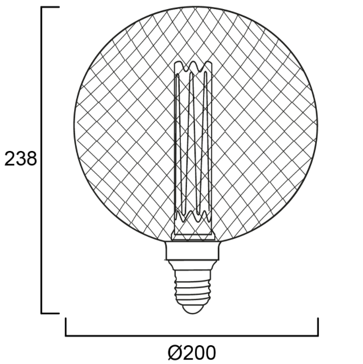 2,5W, 125lm, ToLEDo Mirage G200, E27, 2000K, LED-lamppu -Sylvania - Lumenled Oy