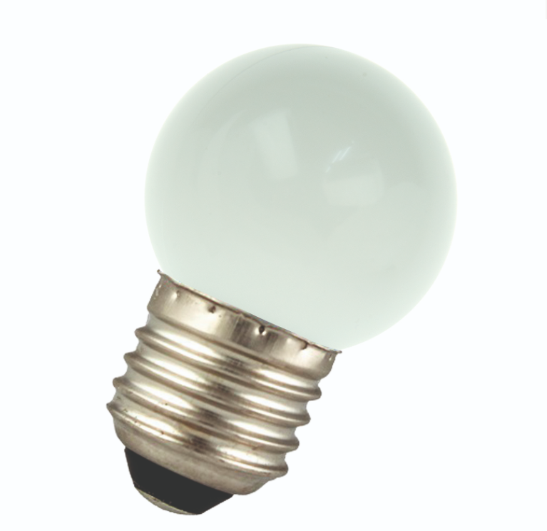 1W, 70lm Party Bulb LED Ball G45, E27, 2800K LED-lamppu - Lumenled Oy