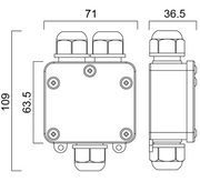 Sylvania Kytkentärasia IP68 - Lumenled Oy
