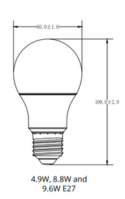 11.5W, 1055lm LED Eco Snowcone A60, E27, 2700K LED-lamppu -Tungsram - Lumenled Oy