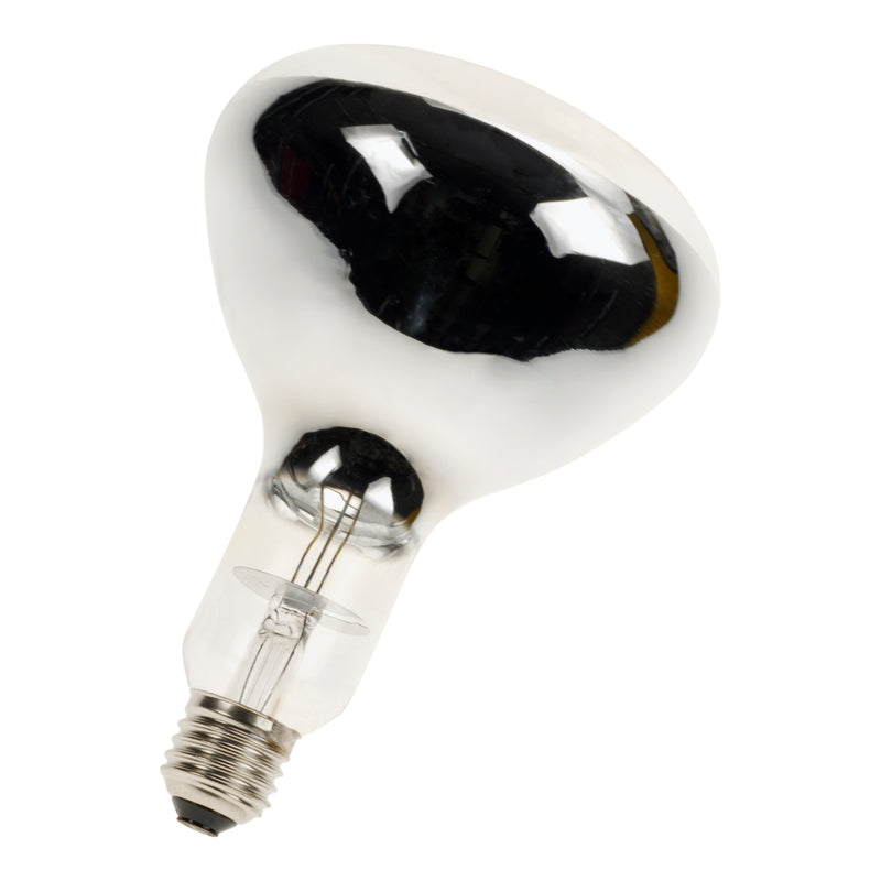 240V, 250W Infra Red, R125, 125x180mm, E27 Heat lamp Clear