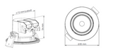 5W, 380lm Recessed Spotlight IP20, 3000K LED-alasvalo Pyöreä säädettävä-Tungsram - Lumenled Oy