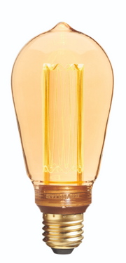 2,5W, 125lm, ToLEDo Mirage ST64, E27, 2000K, LED-lamppu -Sylvania - Lumenled Oy