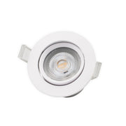 5W, 380lm Recessed Spotlight IP20, 3000K LED-alasvalo Pyöreä säädettävä-Tungsram - Lumenled Oy