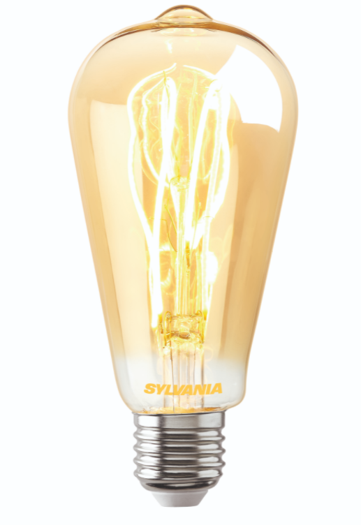 5.5W, 250lm, ToLEDo Vintage DIM ST64, E27, 2000K, LED-lamppu -Sylvania - Lumenled Oy