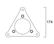 Sylvania Start Bollard Asennusrauta betonivaluun - Lumenled Oy