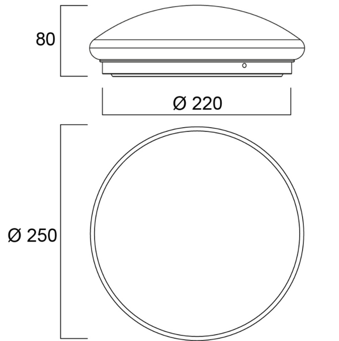 12W, 1025lm Start eco surface Dualtone IP44 LED-kattovalaisin -Sylvania - Lumenled Oy