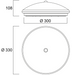 18W, 1400lm, Start Eco Surface Dualtone PIR IP44 LED-kattovalaisin -Sylvania - Lumenled Oy