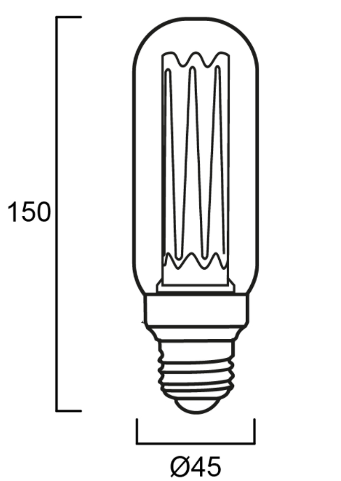 2,5W, 125lm, ToLEDo Mirage T45, E27, 2000K, LED-lamppu -Sylvania - Lumenled Oy