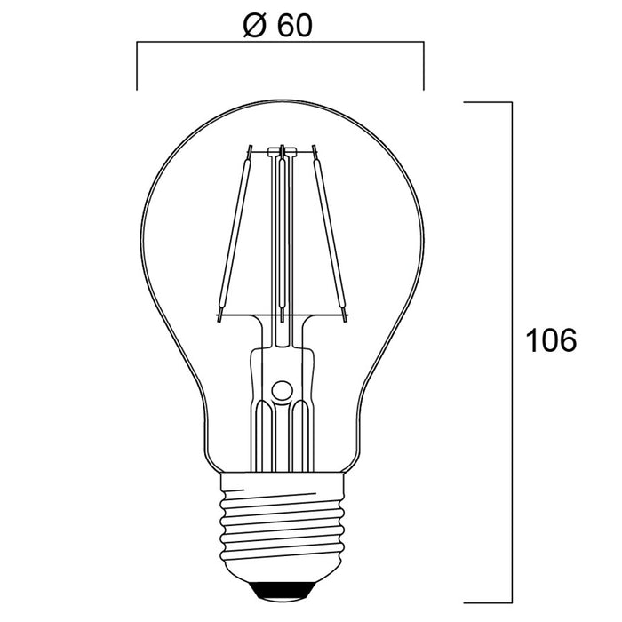 4,1W, 80lm, ToLEDo Festoon Chroma, E27, IP54, 60x106mm, Sininen LED-lamppu Sylvania