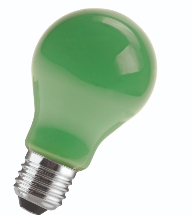 240V, 40W, GLS E27 A55 Green Hehkulamppu - Lumenled Oy