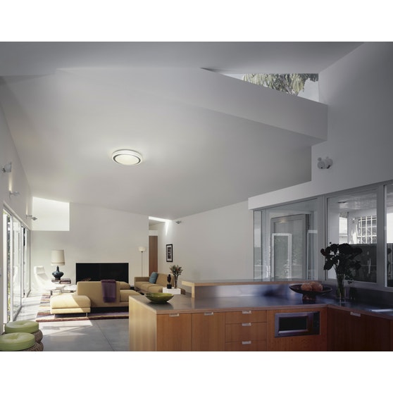 34W, 3200lm Smart+ WiFi Orbis Moon Tunable White IP20, 480mm Black LED Smart Ceiling Light Osram