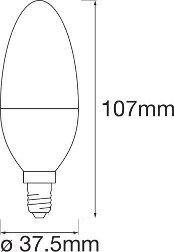 4,9W, 470lm Smart+ WiFi Candle RGBW, P40, E14 älyvakiolamppu LEDVANCE