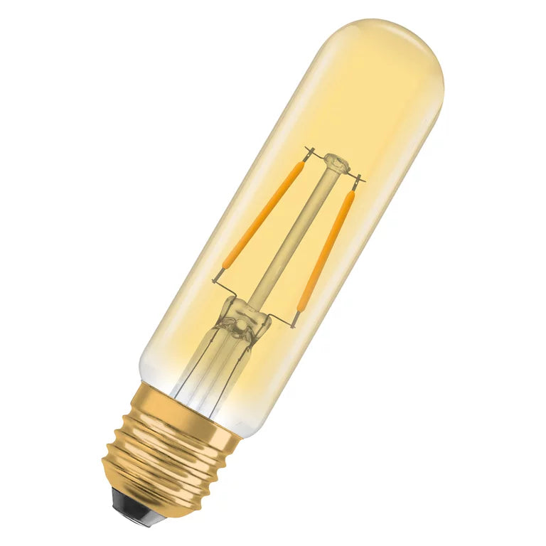 2,5W, 200lm, Vintage 1906 Tube, E27, 2000K, 32x127mm, Kulta, LED Sisustuslamppu Osram