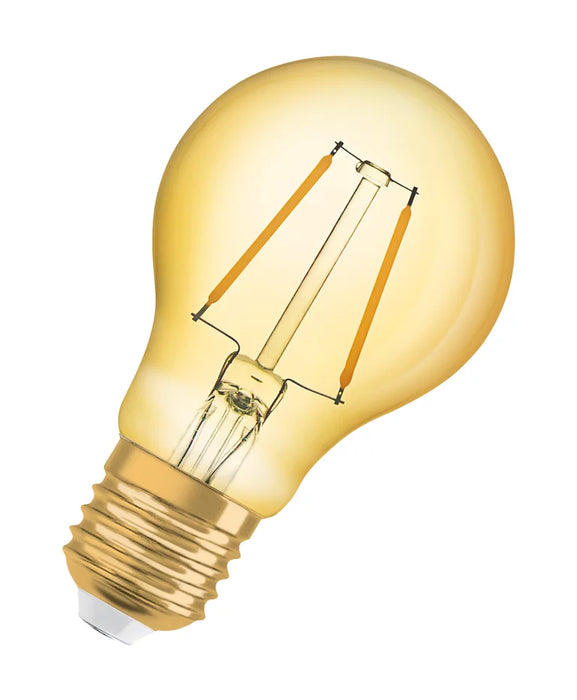 2,5W, 220lm, Vintage 1906 CLAS A, E27, 2400K, 60x105mm, Kulta, LED lamppu Osram