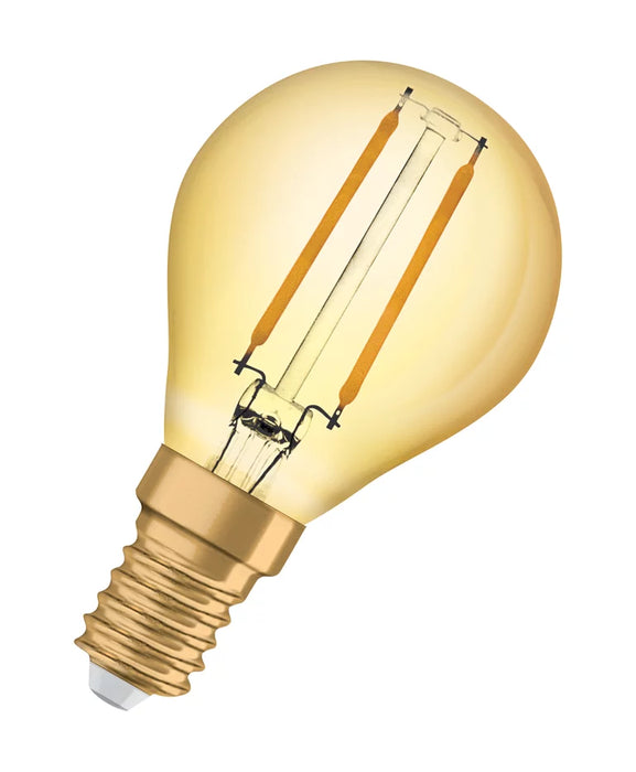 2,5W, 220lm, Vintage 1906 CLAS P, E14, 2400K, 45x77mm, Kulta, LED lamppu Osram