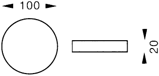 Mounting plate MONOPOINT Ø 100×20mm for 1-phase rail white Sylvania